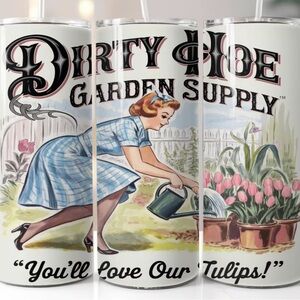 Vintage Style Gardening Tumbler